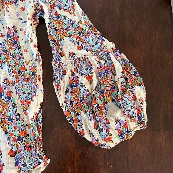 Democracy floral print boho blouse. - Picture 4 of 5